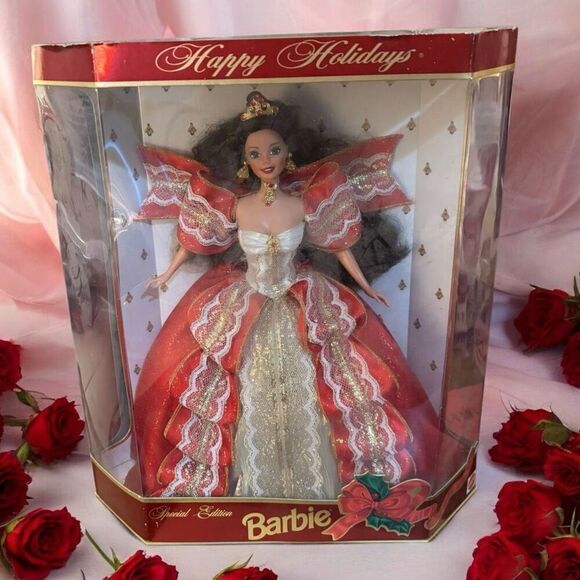 Vintage Barbie Doll (1997) - 'Happy Holidays' - In Original Packaging Box Damage - Picture 1 of 6